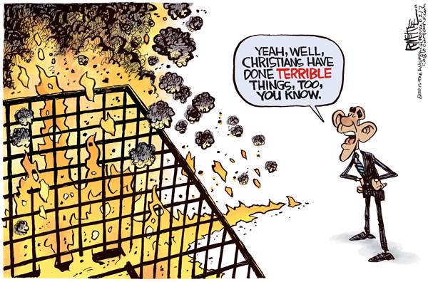 Obama burning man